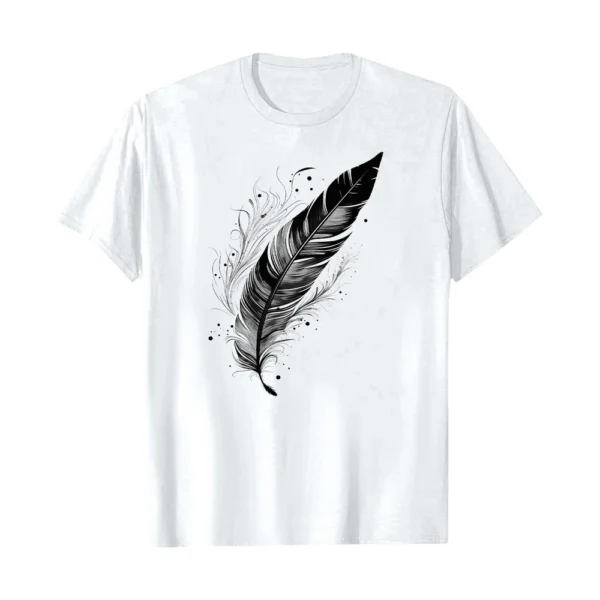 Women's Fashion Printed Casual Pleated Round Short Sleeve T-Shirt Top - Image 12