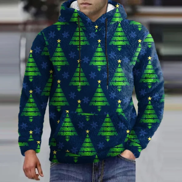 Men's Standing Collar Sweatshirt Is Outdoor Casual Sweaters Tops - Image 13