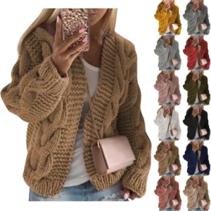 Women's Fashion Casual  Knit Cardigan Sweater