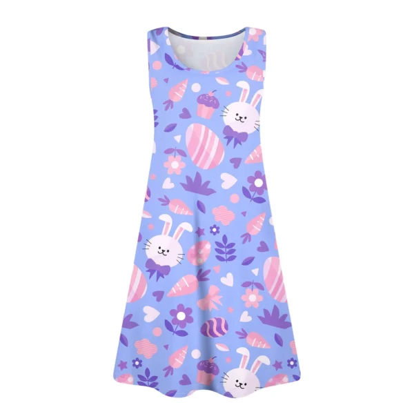 Women's Easter Summer Printed Casual Loose Sundresses Fashion Dresses Dress - Image 10