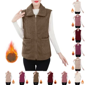 Women's Fall And Winter Temperament Lamb's Wool Thickened And Padded Warm Plus
