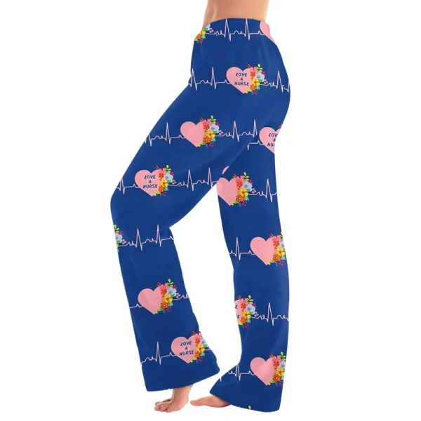 Women Winter Plaid Pants Full Length Long Trousers Sports Pants - Image 34