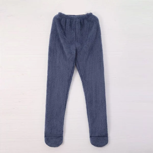 Women's Solid Color Thick Pantyhose Full Foot Loose Foot Plush Thermal Pants - Image 11