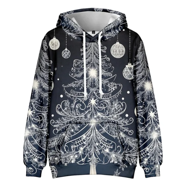 Men's Loose Printed Hooded Sweatshirt Men's Casual Fashion Sports Sweatshirt - Image 20