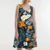 Women's Casual Fashion U-neck Sleeveless Print Dress - Image 12