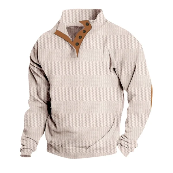 Spring And  Men's Standing Collar Sweatshirt Is Outdoor Casual Sweaters Tops - Image 14