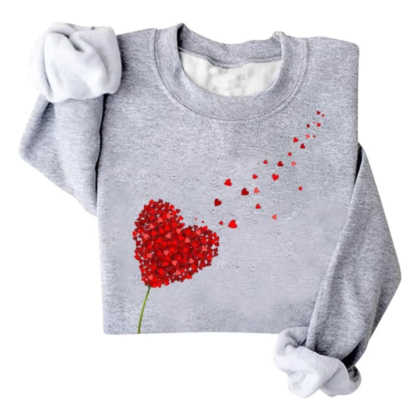 Women's Fashion Printed Long Sleeve Loose Round Neck Sweatshirt Top - Image 20