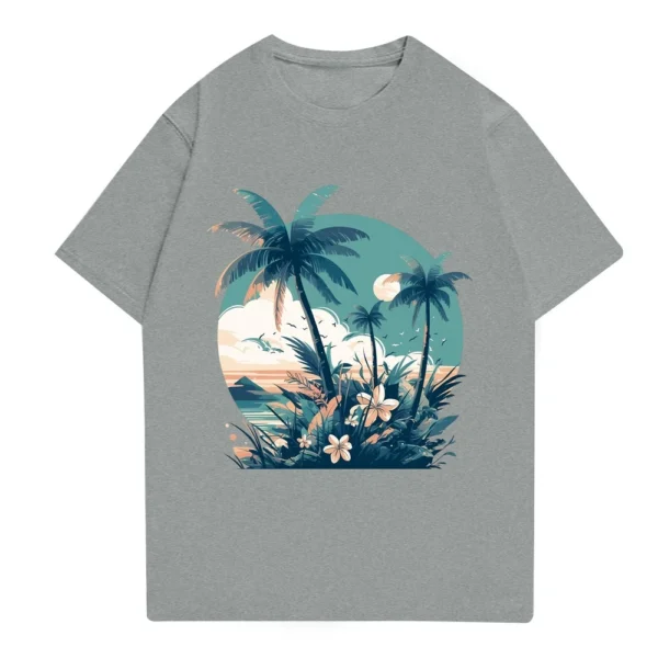 Men's Stand Collar Short Sleeve Shirt Loose Leisure Holiday Shirt Man - Image 20