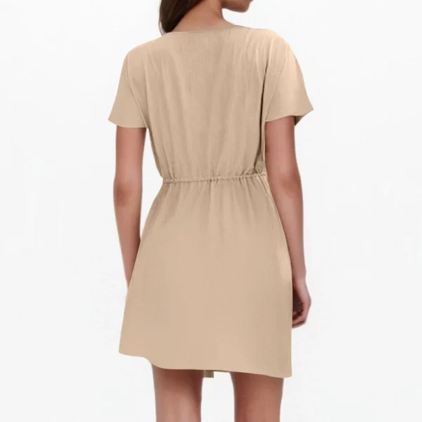 Women's Fashion Casual V-Neck Ruffle Tunic Dresses - Image 12