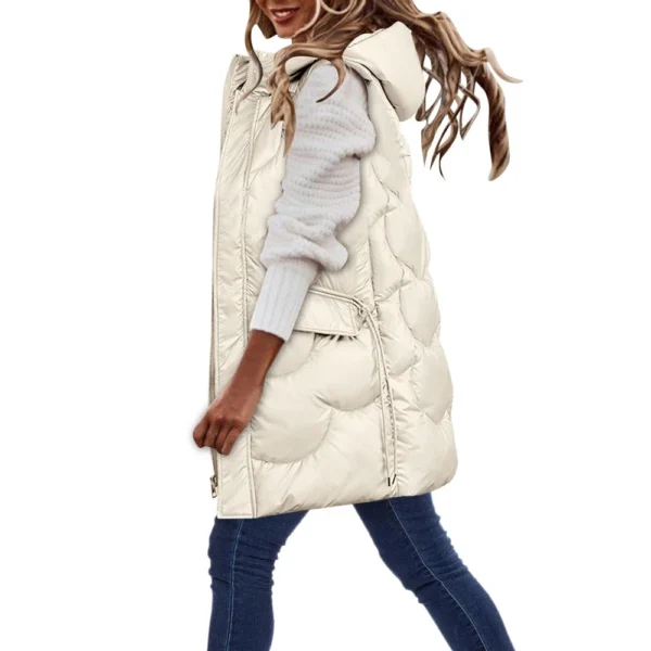 Women's Fashion  Winter Disposable Cotton Vest Mid-length Versatile Slim Fit - Image 23