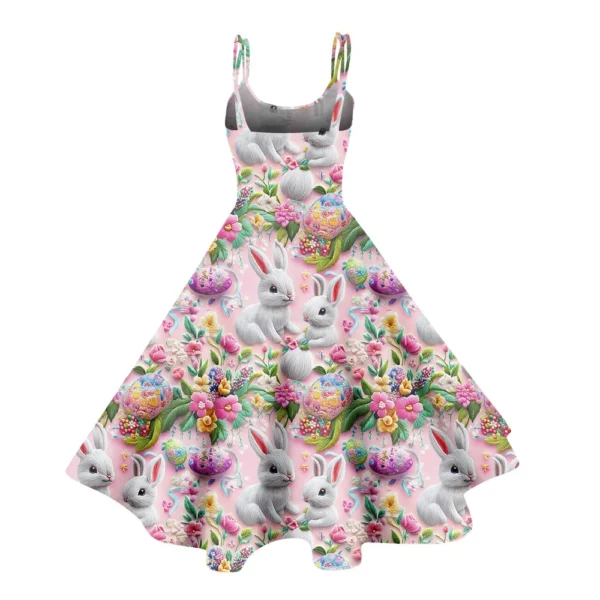 Women's Printed Sundresses Fashion Casual Loose Summer Easter Dresses Dress - Image 9