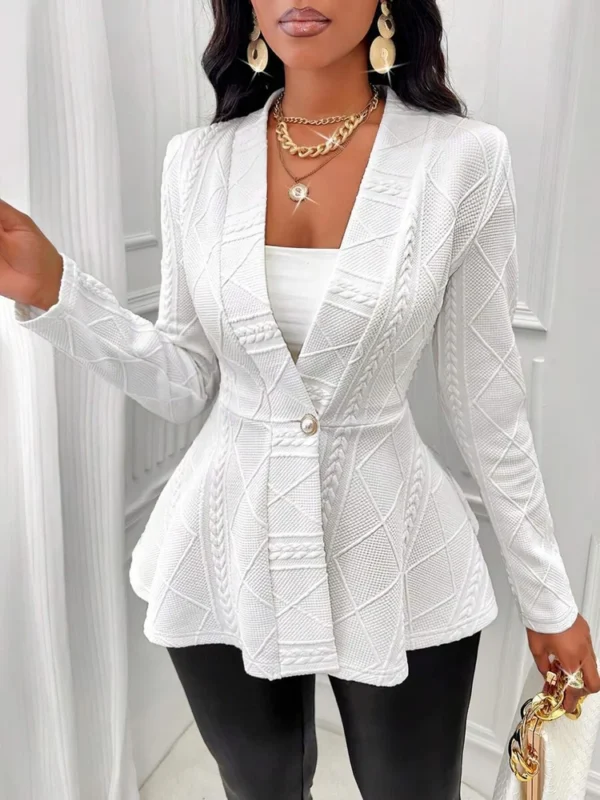 Black suit long sleeve jacket women - Image 7
