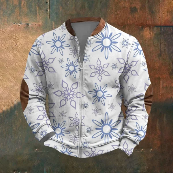 Men's Retro Casual Gradient Printed Sweatshirt - Image 22