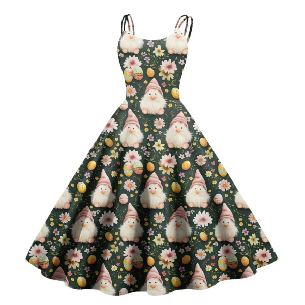 Women's Sundresses Summer Easter Casual Loose Printed Dresses Fashion Dress - Image 13