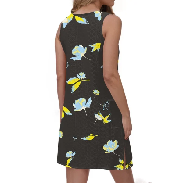Women's Casual Sundress With Pockets Summer Boho Beach Dress T-Shirts Dress V - Image 10