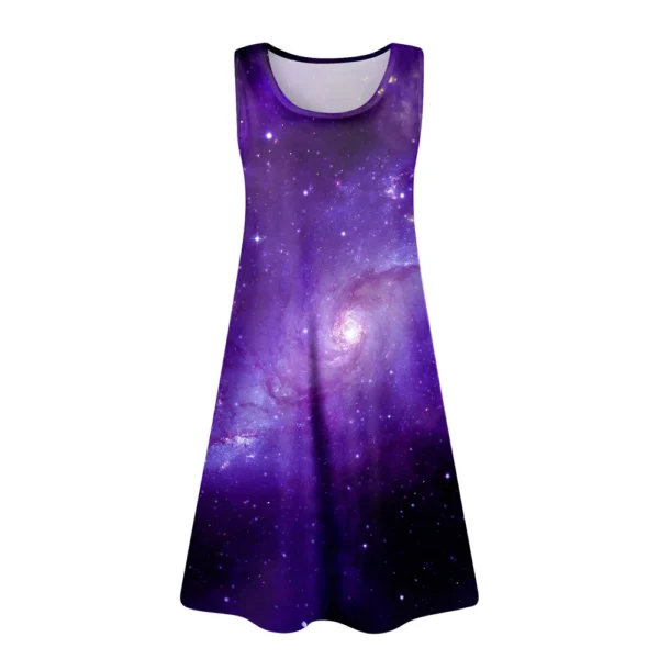 Womens Summer Dresses Easter Print  Loose U Neck Sleeveless Sundresses Dress - Image 11