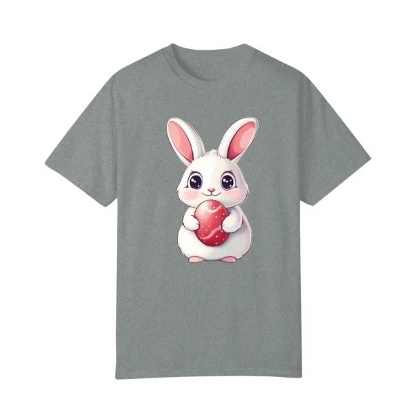 Happy Easter Women's Fashion Printed Round Neck Short Sleeve T-Shirt Pullover - Image 6