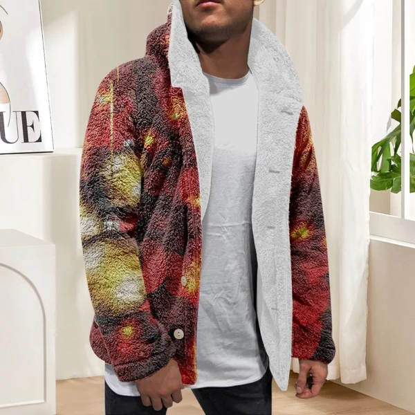 Men'S Winter Zipper Hooded Fleece Sweatshirt With Patch Pocket Casual Jacket - Image 22