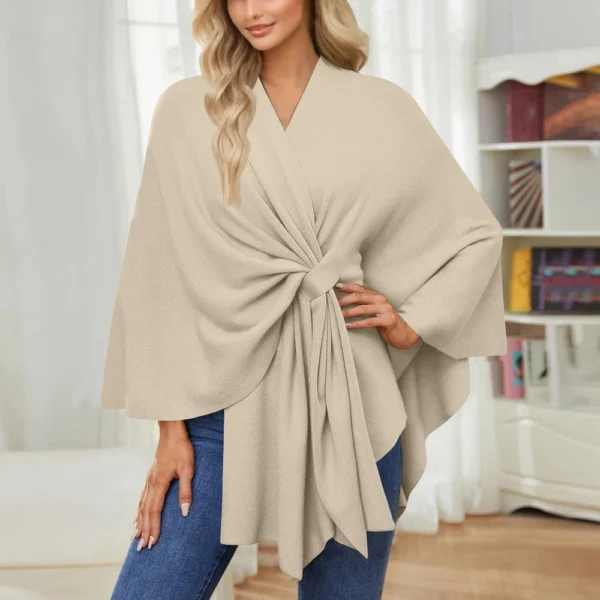 Women's Elegant Shawl Wraps Soft Open Front Sweater For Spring Fall Winter - Image 54