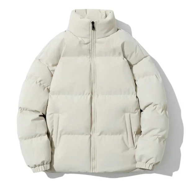 Men's stand collar thick coat thermal - Image 17