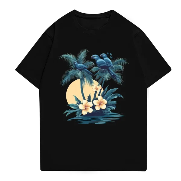 Men's Stand Collar Short Sleeve Shirt Loose Leisure Holiday Shirt Man - Image 13