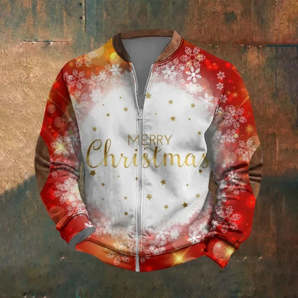 Men's Retro Casual Gradient Printed Sweatshirt - Image 13