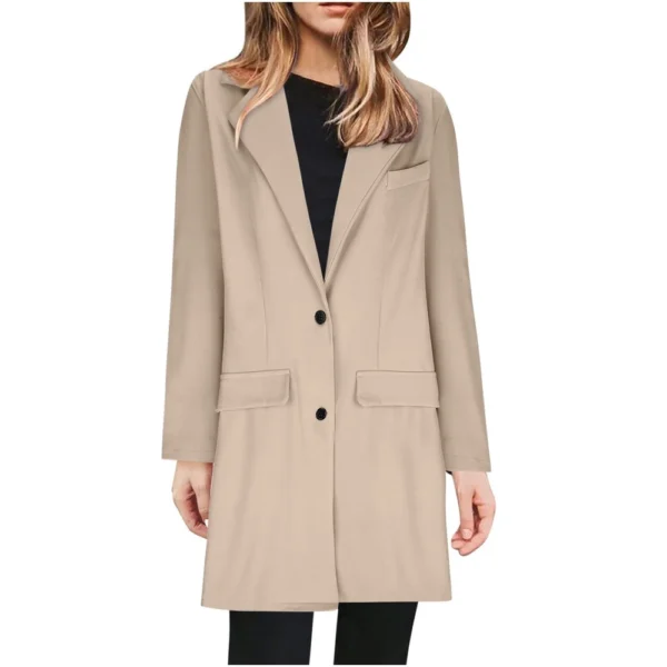 Jacket For Women Casual Plus Size Coat Winter Business  Solid Color Suit Jacket - Image 20