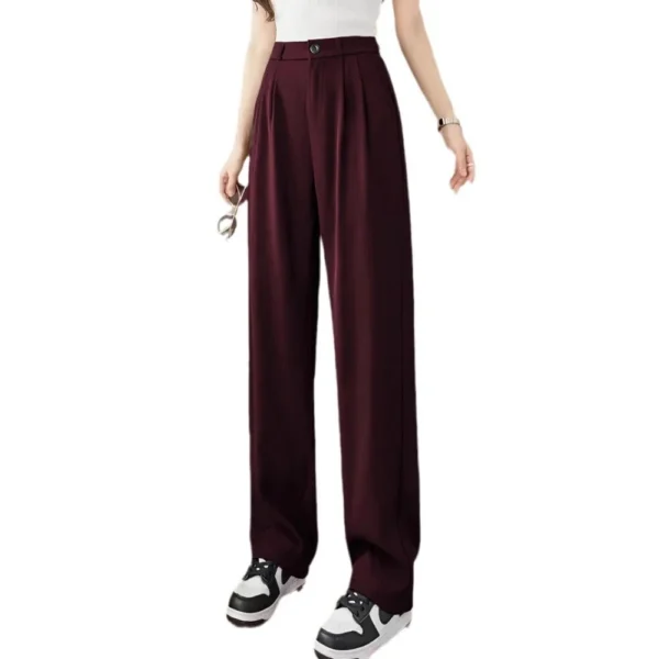 Women's casual long casual loose trousers suit pants women - Image 5