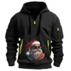 Men's Printed Sweatshirt Hoodie Zipper Arm Pocket Cardigan Men's Sports Large - Image 5