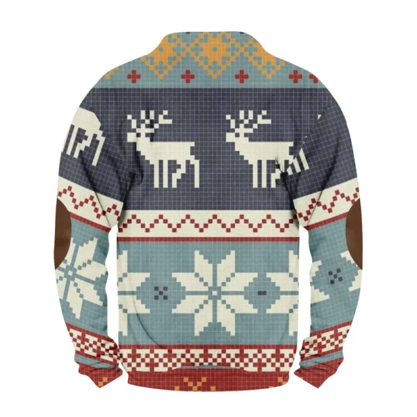 Men's Buttoned Sweatshirt With European And American Autumn/winter Printed Long - Image 9