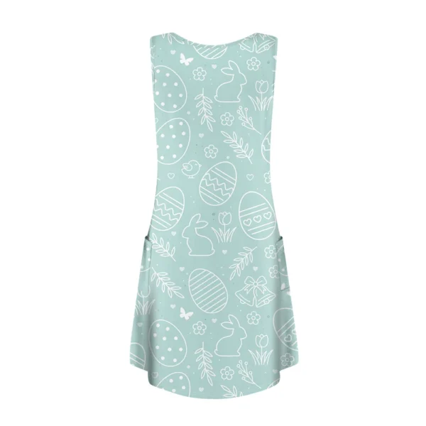 Women's Easter Casual Printed Sundresses Dresses Loose Fashion Summer Dress - Image 10