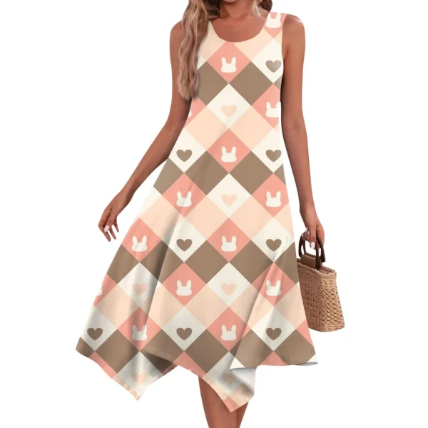 Women's Dresses Easter Sundresses Loose Printed Fashion Casual Summer Dress - Image 6