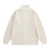 Men'S Loose Stand Up Collar Sweater Knitted Sweater Fashionable Casual Cardigan - Image 14