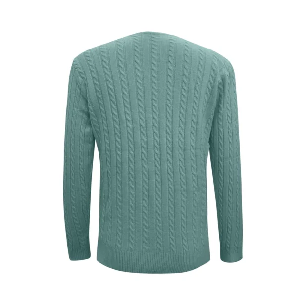 Women's Cable Knit V Neck Sweater Lightweight Soft Pullover Sweaters - Image 23