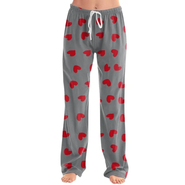 Women's Allover Printed Home Pants Sleeping Pajama Pants Long Pants Pajama - Image 20