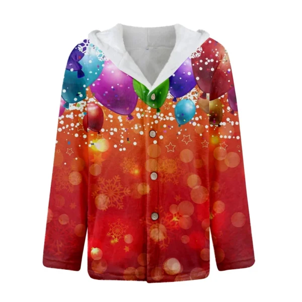 Men'S Winter Zipper Hooded Fleece Sweatshirt With Patch Pocket Casual Jacket - Image 11