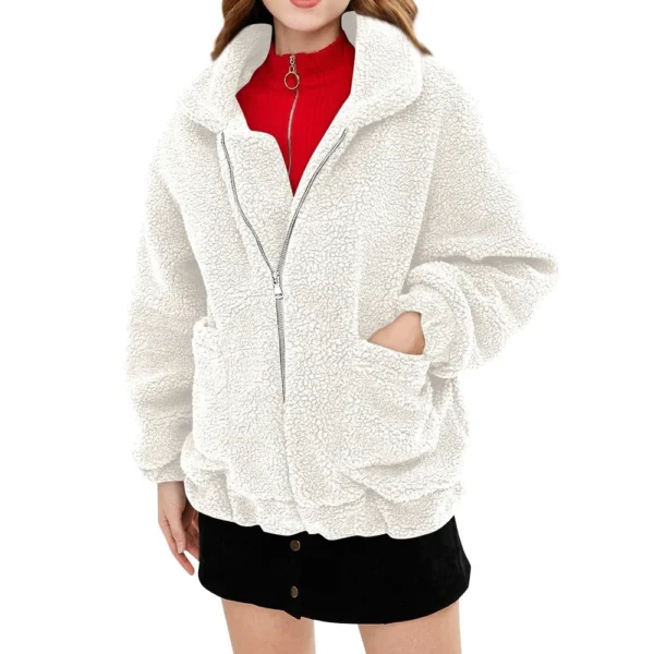 Fashion Women High Collar Solid Casual Sleeve Pullover Blouse Long Sleeve - Image 29