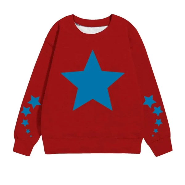 Women's Fashionable Loose Fitting Hooded Pullover, Long Sleeved Sportswear, - Image 34