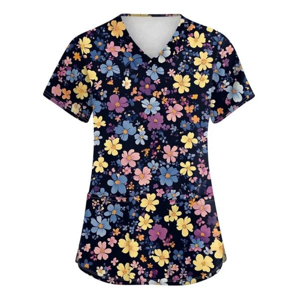 Women's Short Sleeved Loose Daily Fashion Printed Casual Round Neck T-Shirt - Image 17