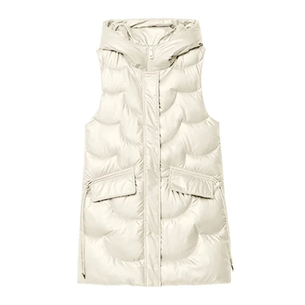 Women's Fashion  Winter Disposable Cotton Vest Mid-length Versatile Slim Fit - Image 9