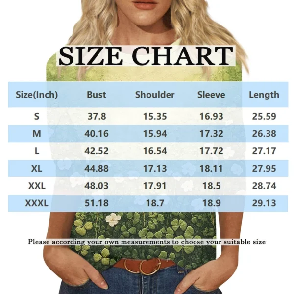 Women's Loose Printed Casual Round Neck Short Sleeved Daily Fashion T-Shirt - Image 24