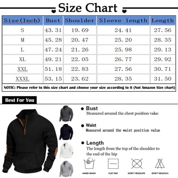 Spring And Men's Standing Collar Sweatshirt Is Outdoor Casual Sweaters Tops - Image 21