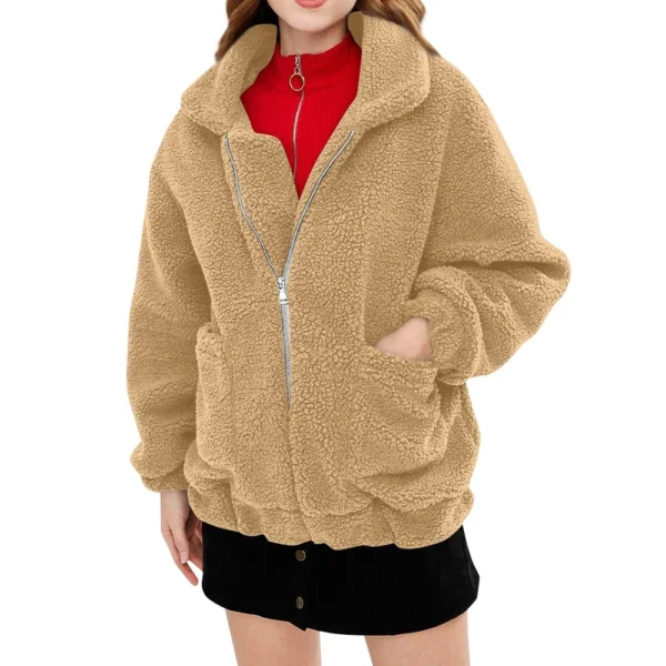Fashion Women High Collar Solid Casual Sleeve Pullover Blouse Long Sleeve - Image 17