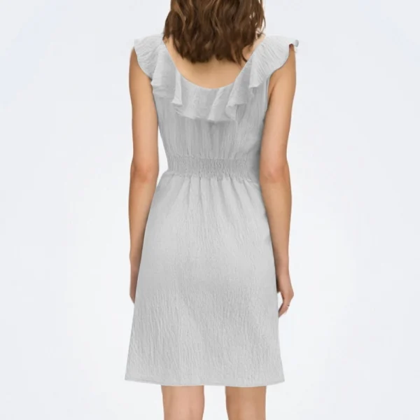 Women's Fashion Casual Square Neck Ruffle Casual Straight Dresses - Image 12