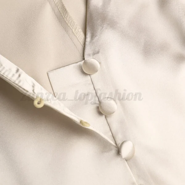 Women's cuff V-neck shirt dress - Image 11