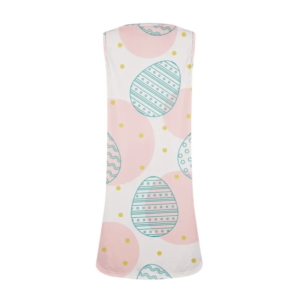 Women's Fashion Easter Sundresses Casual Printed Summer Dresses Loose Dress - Image 12