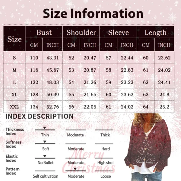 Women's Fashion Short Coat Casual Long Sleeve Printed Single Breasted Plush Top - Image 42