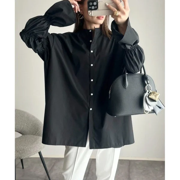 Long Sleeve Shirt Women's Casual Top - Image 24