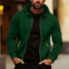 Men'S Zipper Jacket, Casual Retro Long Sleeved Cardigan Jacket - Image 11