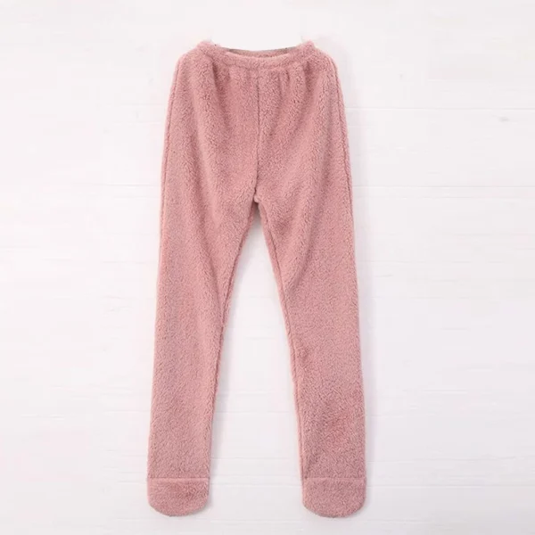 Women's Solid Color Thick Pantyhose Full Foot Loose Foot Plush Thermal Pants - Image 10